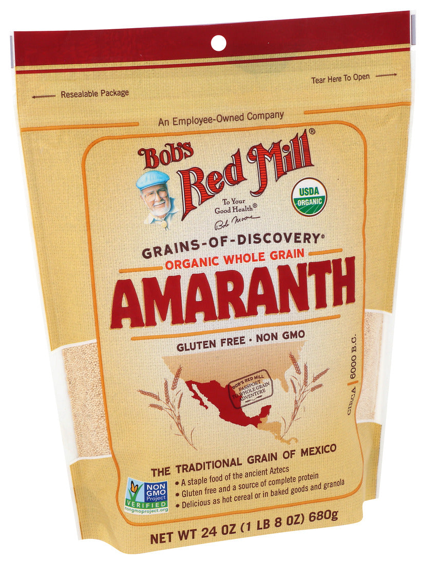 Bob's Red Mill, Organic Whole Grain Amaranth, 24 Oz