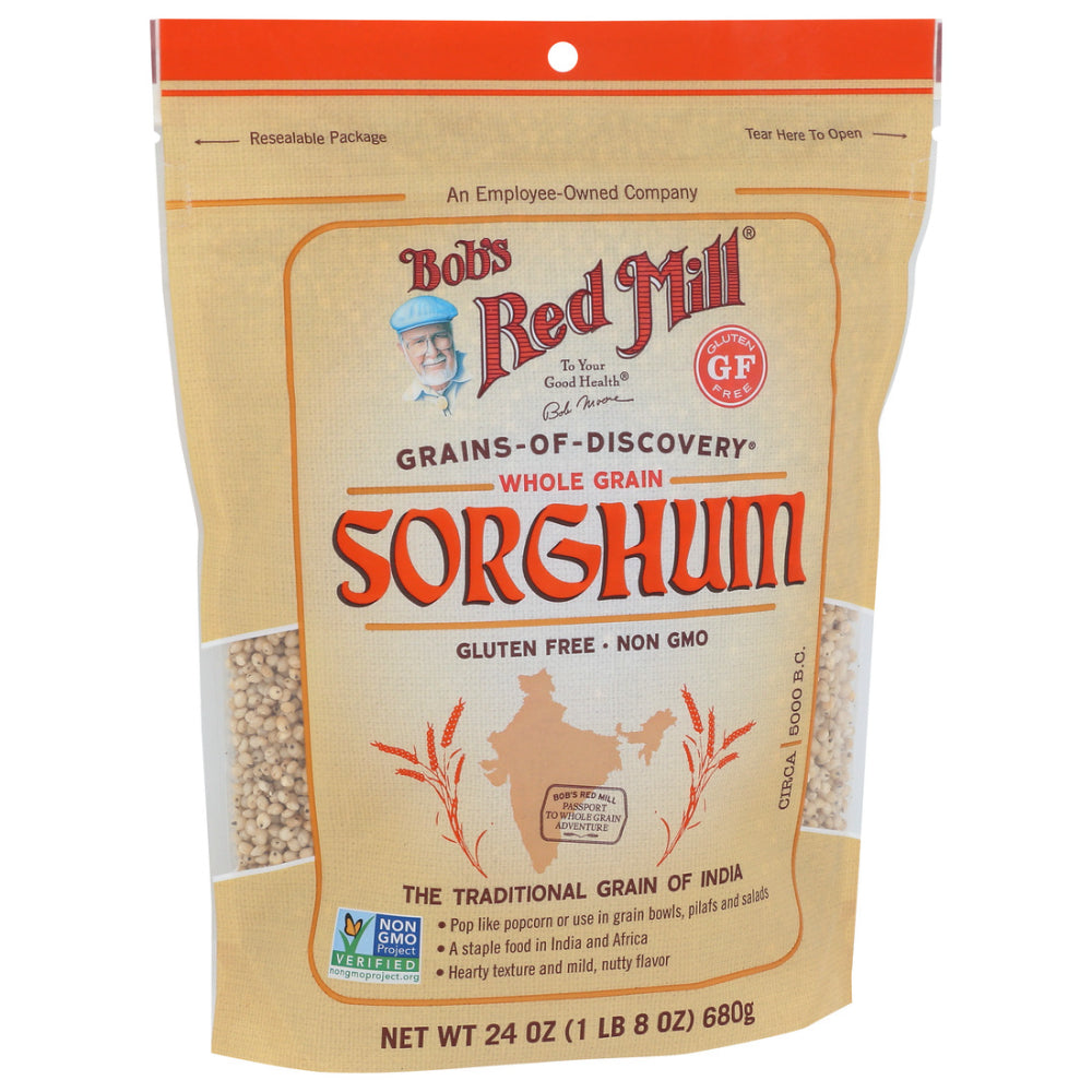 Bob's Red Mill, Whole Grain Sorghum, Gluten Free, 24 Oz