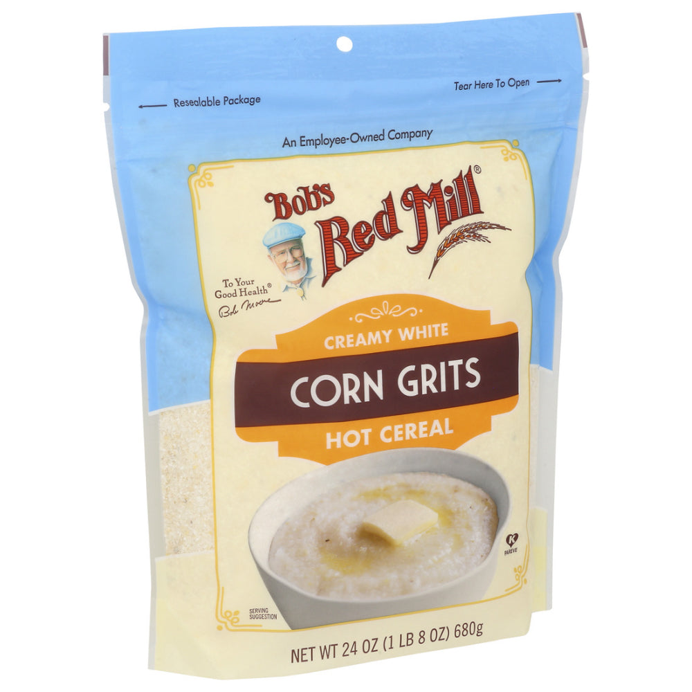 Bob's Red Mill, Creamy White Corn Grits Hot Cereal, 24 Oz