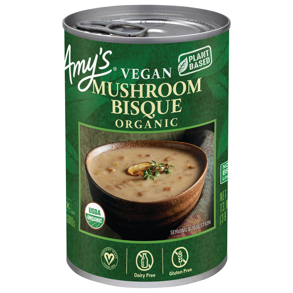 Amy's, Organic Vegan Mushroom Bisque Soup, 13.8 Oz