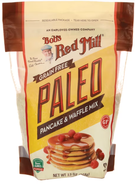 Bob's Red Mill, Grain Free Paleo Pancake And Waffle Mix, Gluten Free, 13 Oz